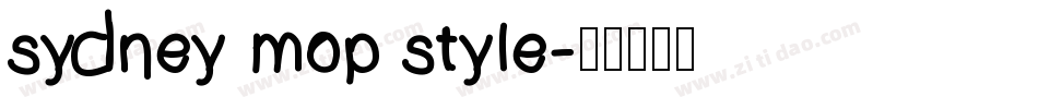 sydney mop style字体转换